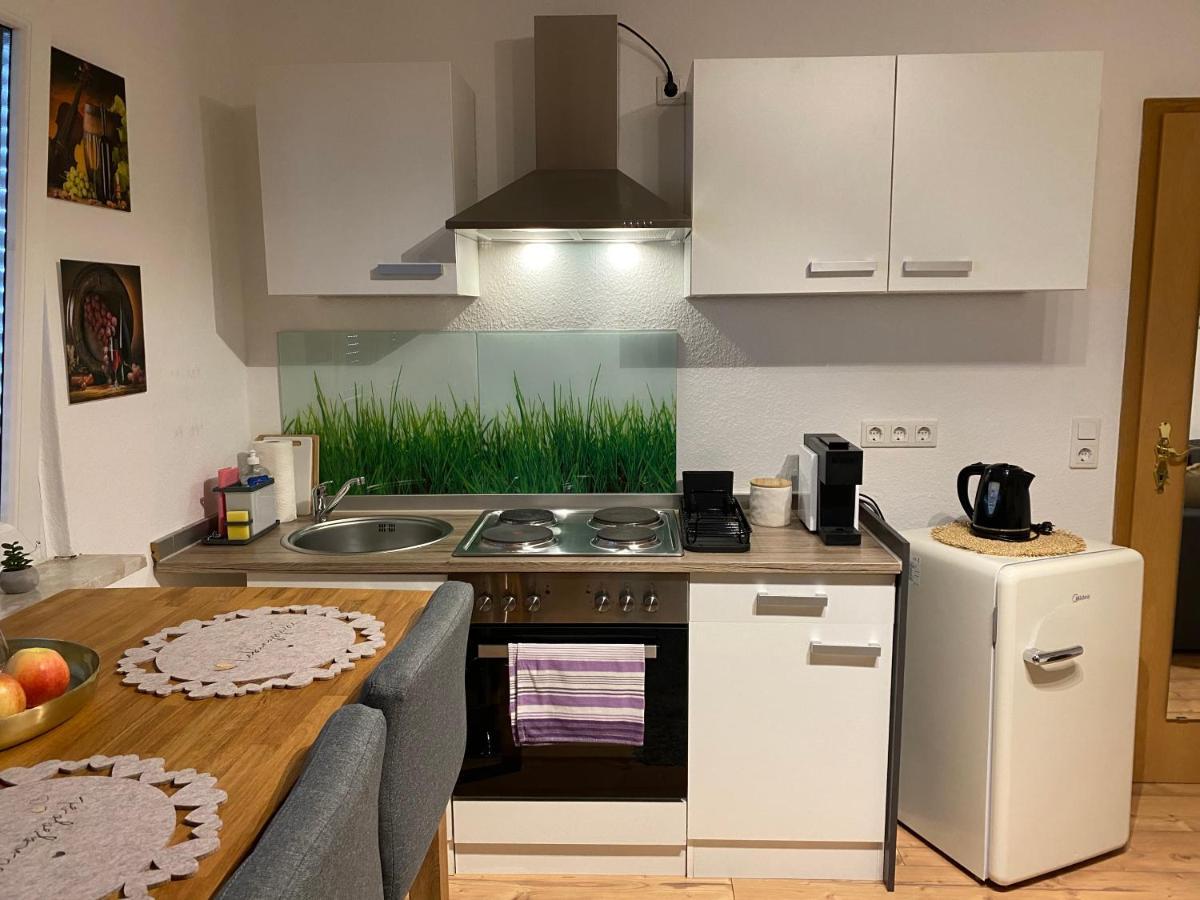 Kleines Apartment Mit Begehbarer Dusche Im Schlafzimmer Eberbach  Esterno foto